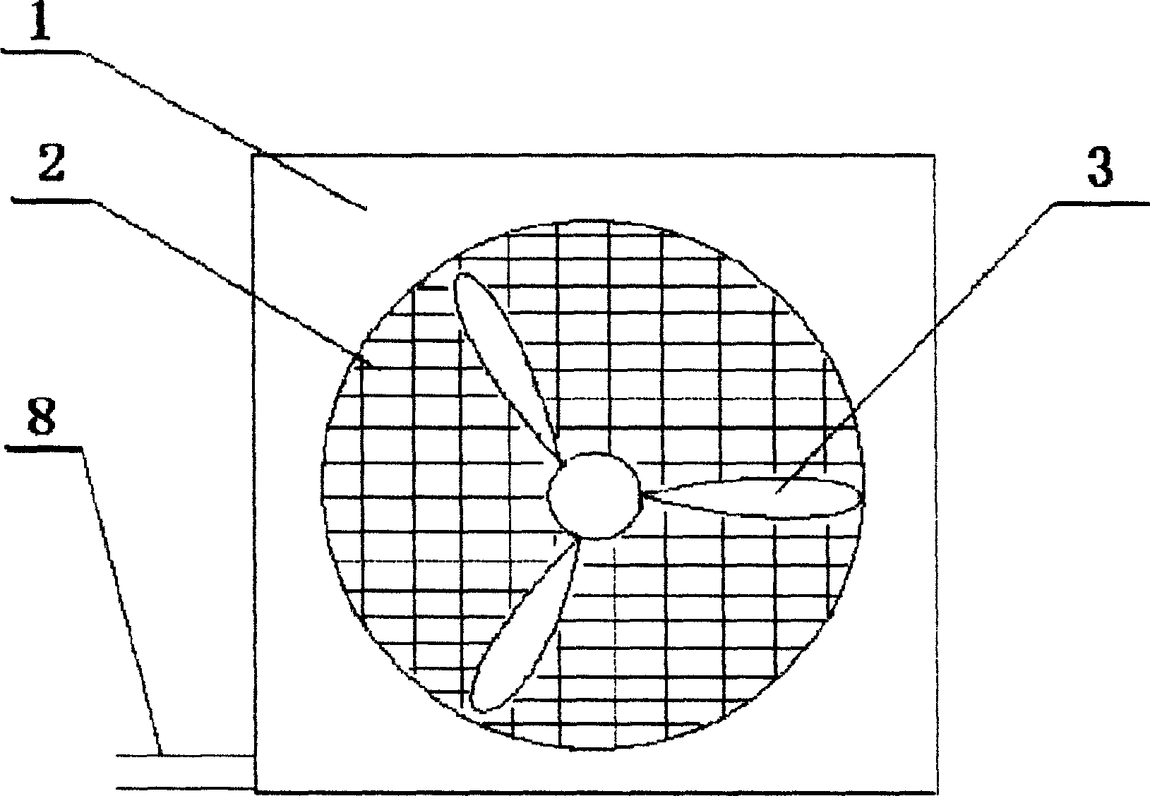 Natural water cooling warm air machine