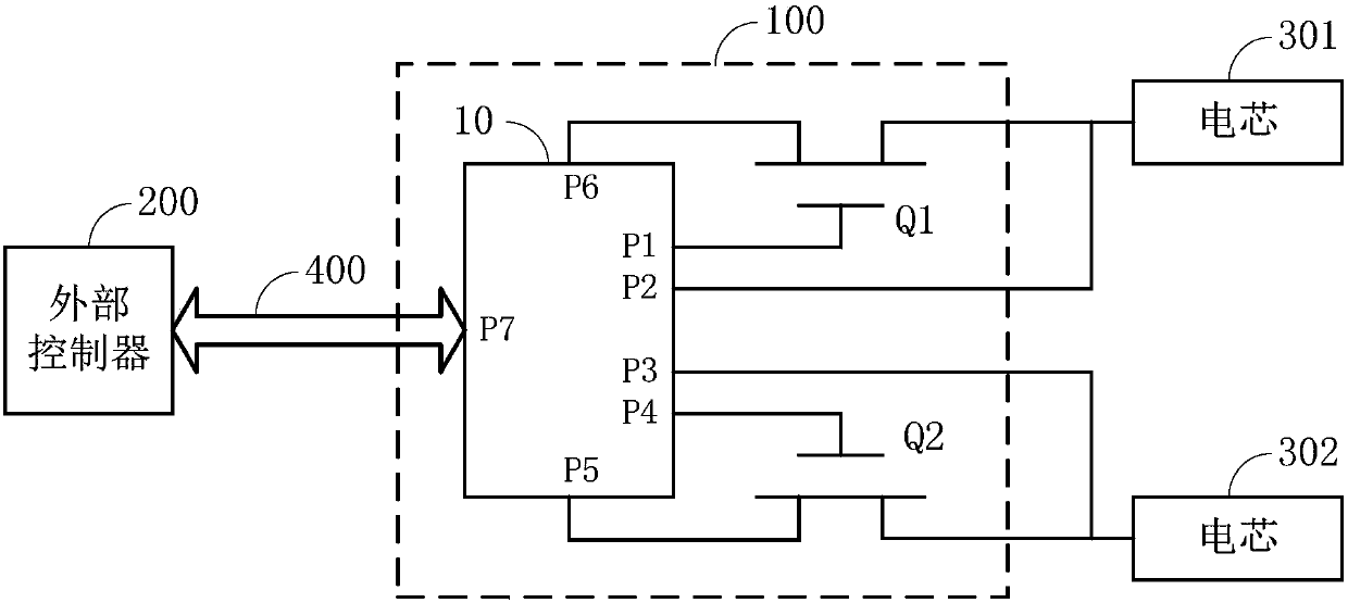 A control circuit and terminal of a battery cell