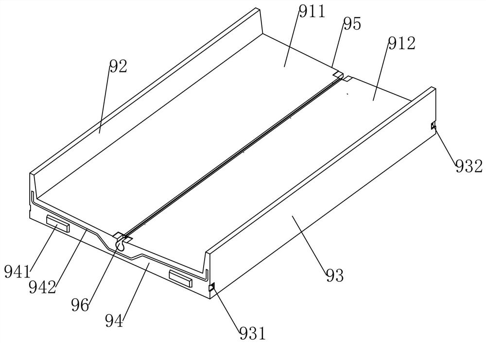 Concrete excrement discharge groove manufacturing mold and concrete excrement discharge groove manufacturing method