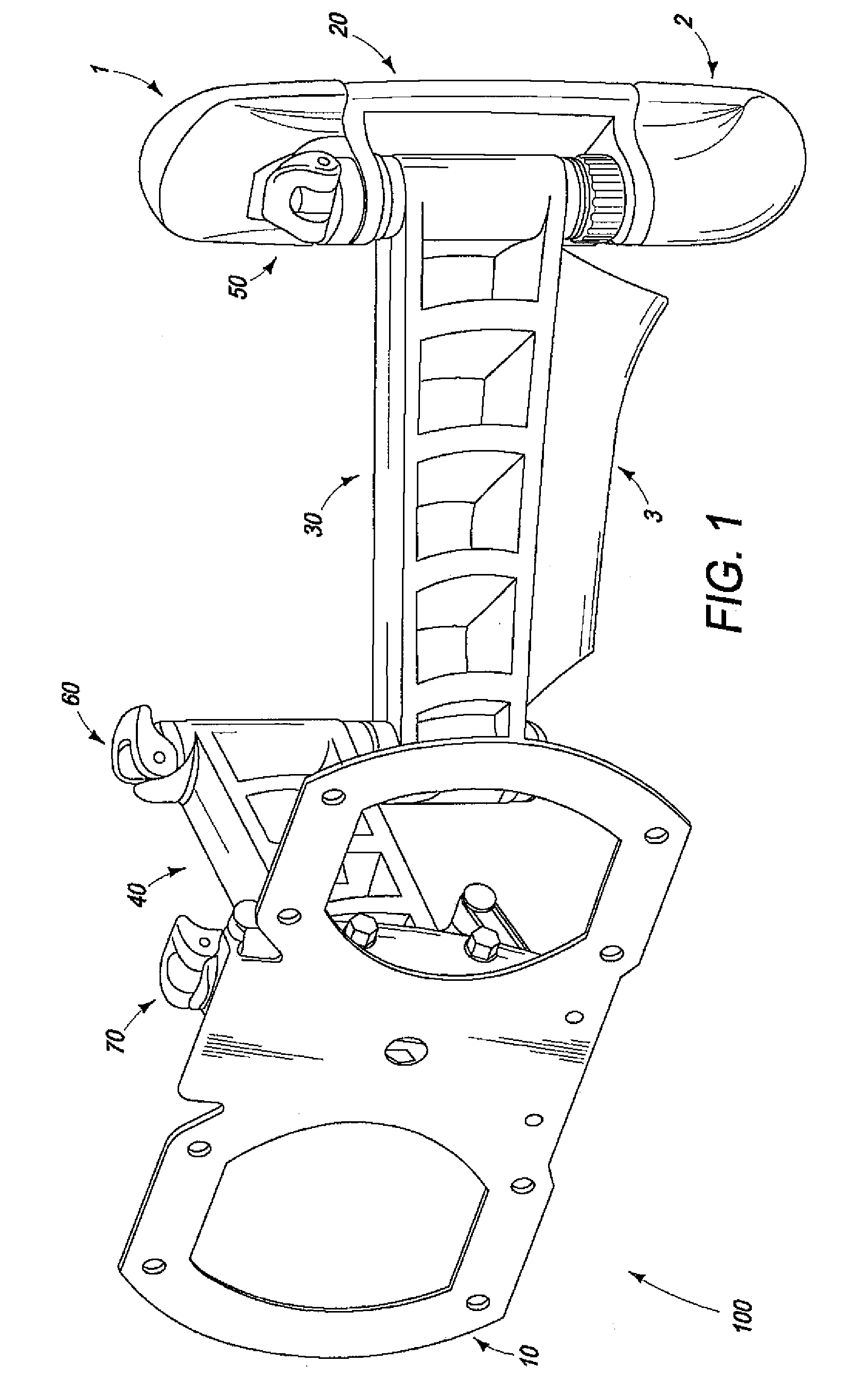Cam lock for cantilever mounting device