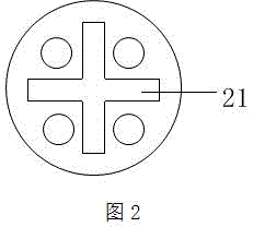 Inserted-type bio-fertilizer box used for elm