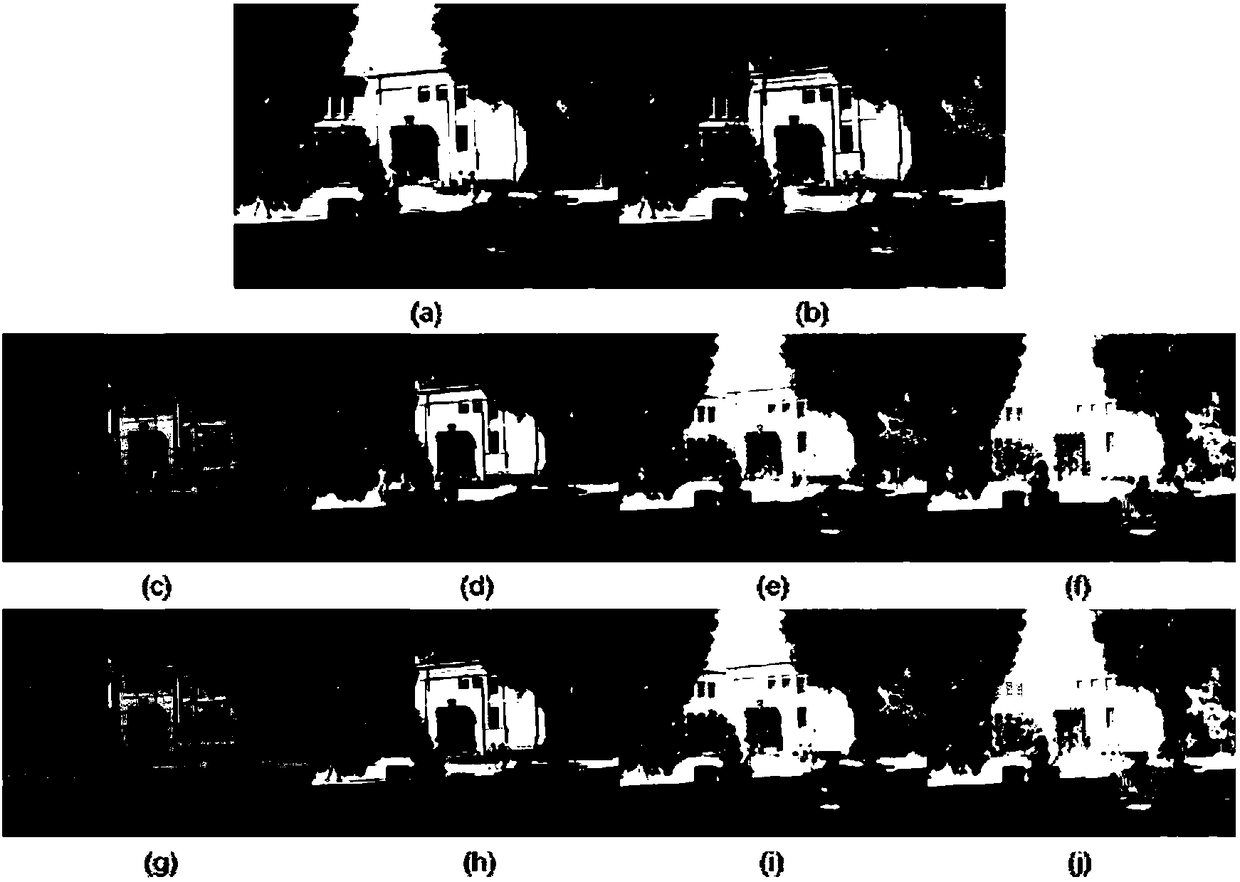 Multi-exposure image fusion method of automatically removing ghosts