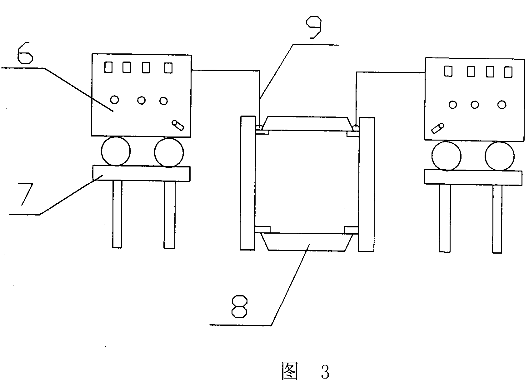 Small bevel angle full-automatic CO2 gas shielded welding and automatic submerged arc welding combined welding technique