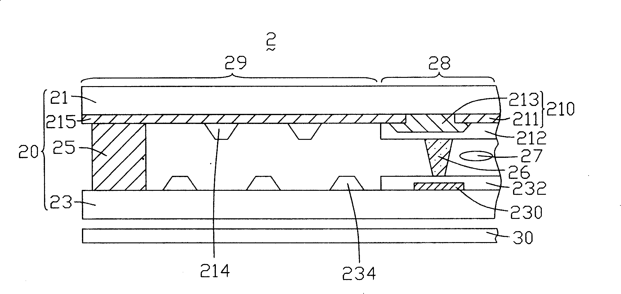 LCD display panel and device