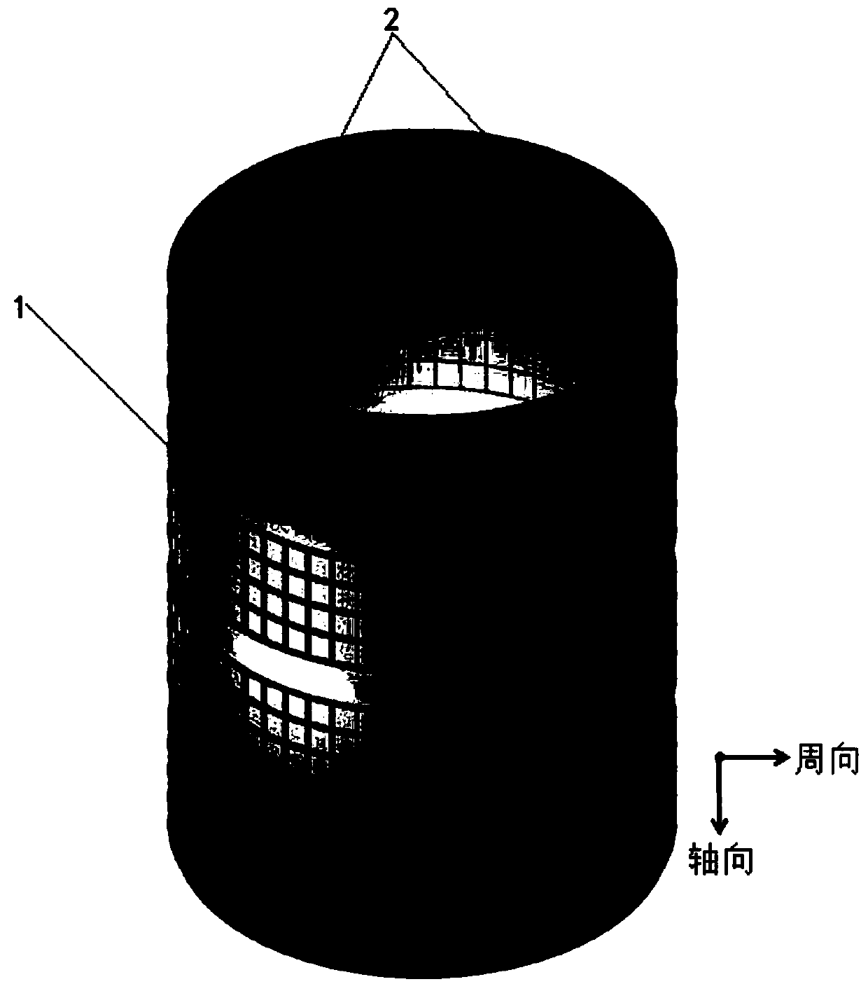 In-orbit ultra-long service life prediction method for fiber grating strain sensor for satellite