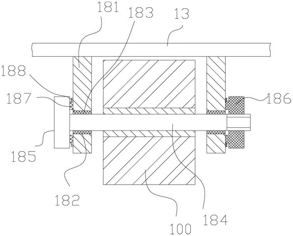 A position-adjustable packing box tape seal device