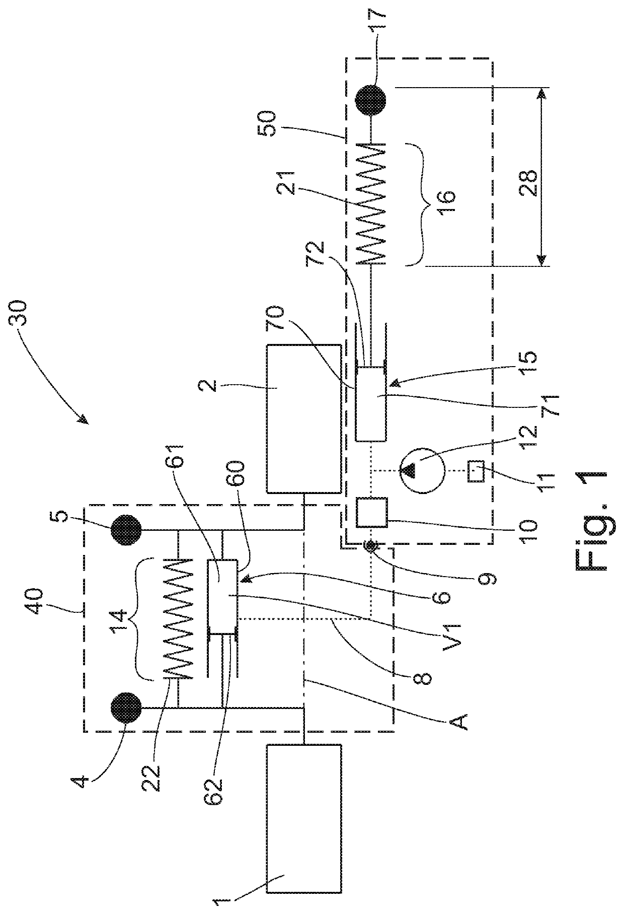 Torsional vibration damping assembly for a drive train of a vehicle