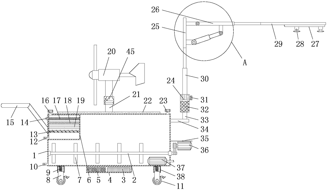 Garden watering and irrigating device