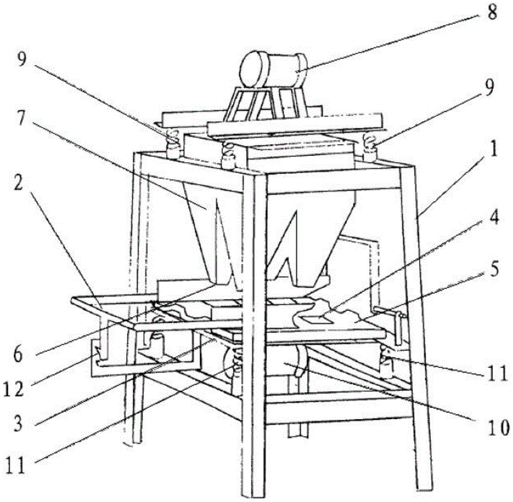 A roll-pressed colored tile forming equipment