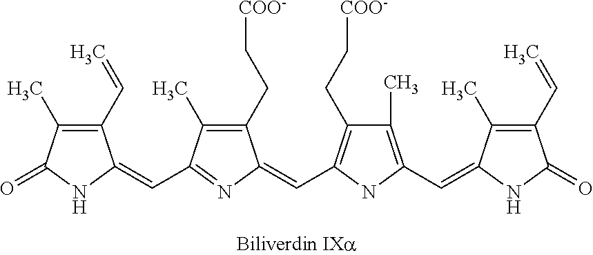Meso-biliverdin compositions and methods