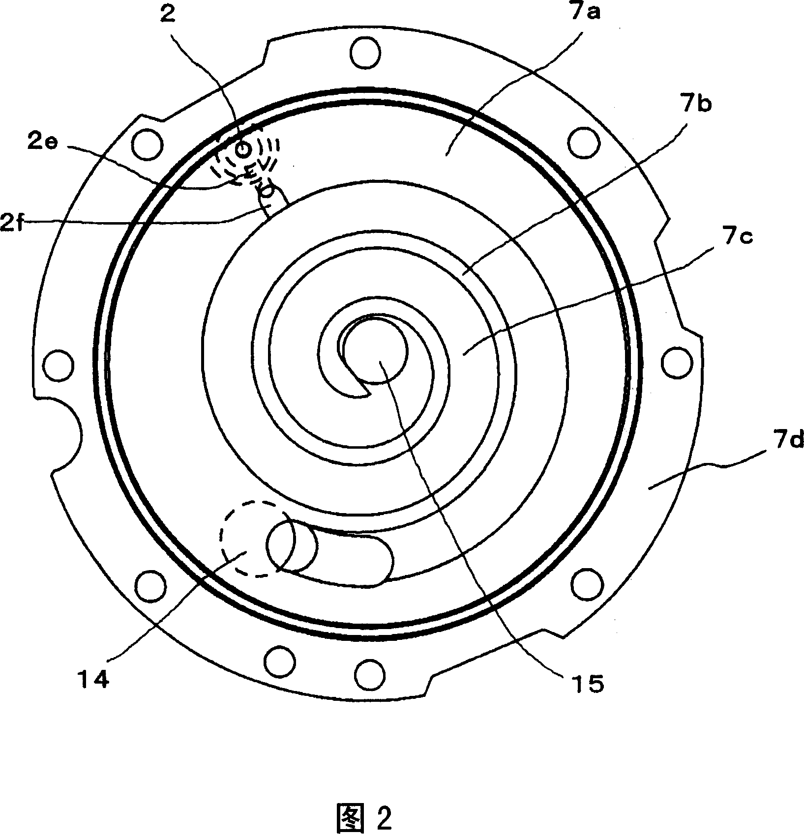 Vortex type compressor