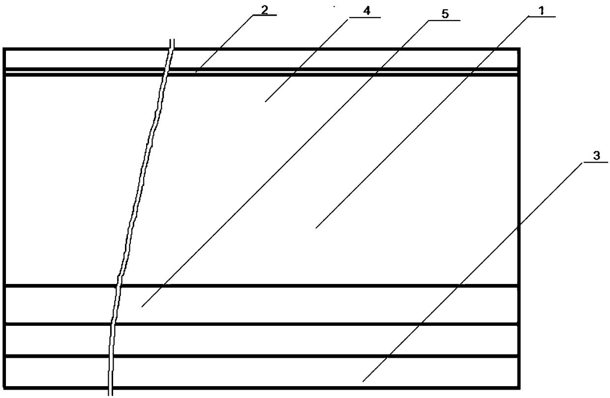 Double-arc-protrusion stone plastic internal wallboard with wood ribs