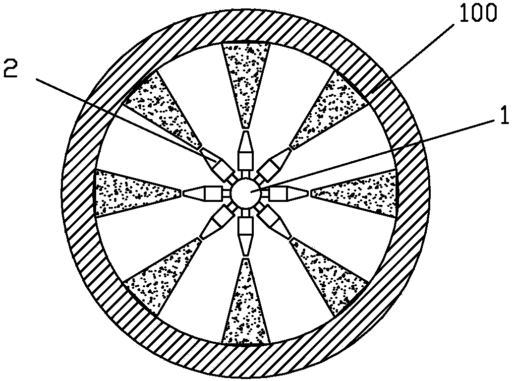 Jet descaling device and jet descaling method for removing scales on inner wall of metal tube