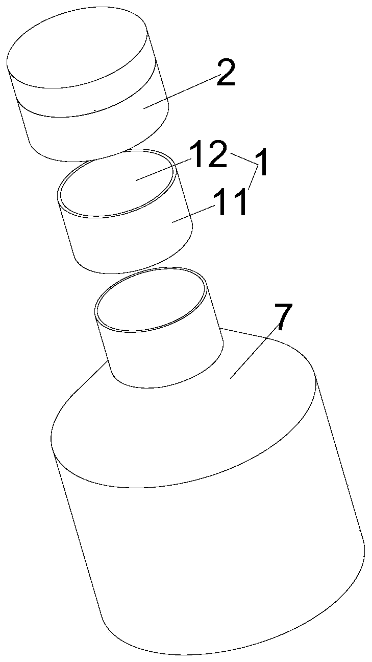 Bottle cap having storage function and used for pesticide bottle