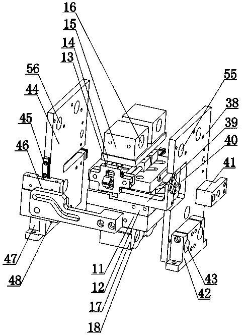 A clamping and locking type quartz glass tube compression test device