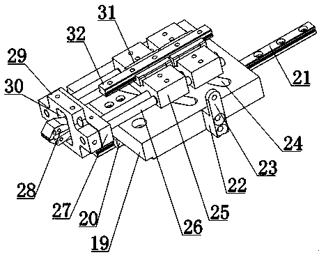 A clamping and locking type quartz glass tube compression test device