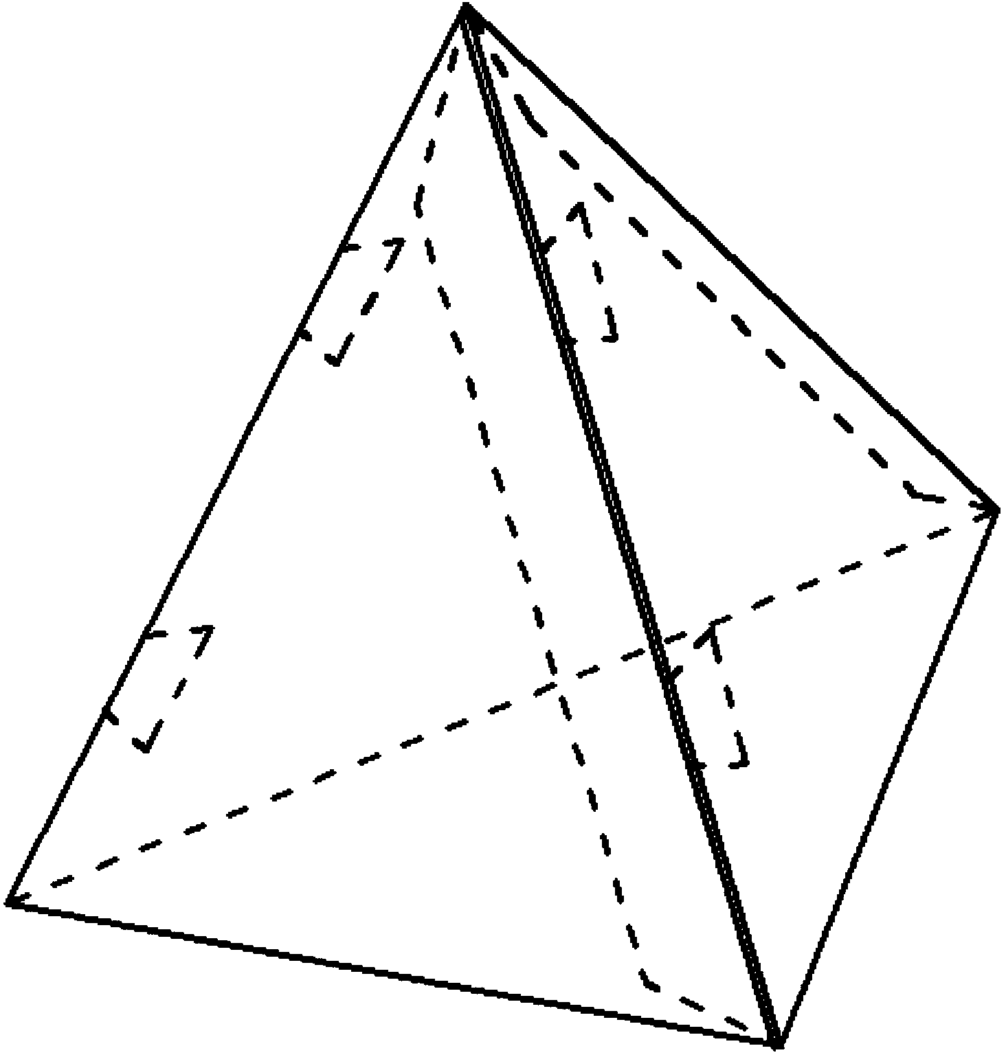 Folded-type triangular box structure