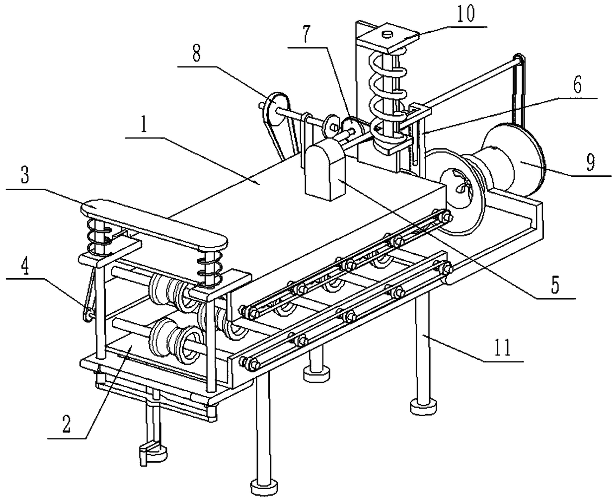 Cutting device for excess materials of plastic products