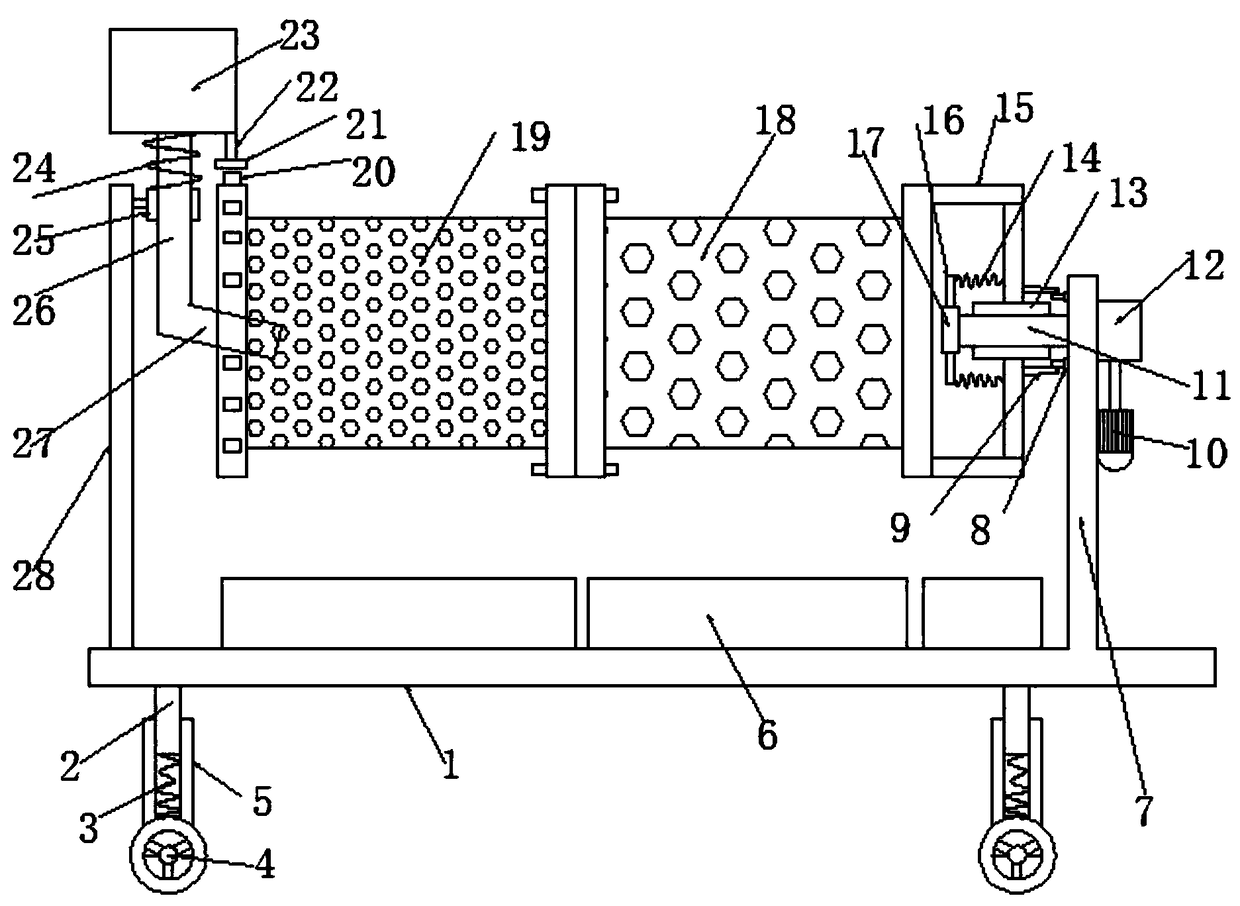 Agricultural fig screening device
