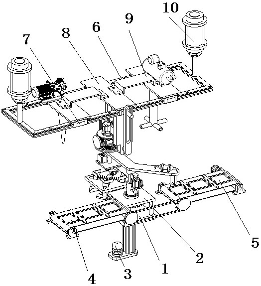 Pipeline jet type cleaning device of plastic packaging container for food production