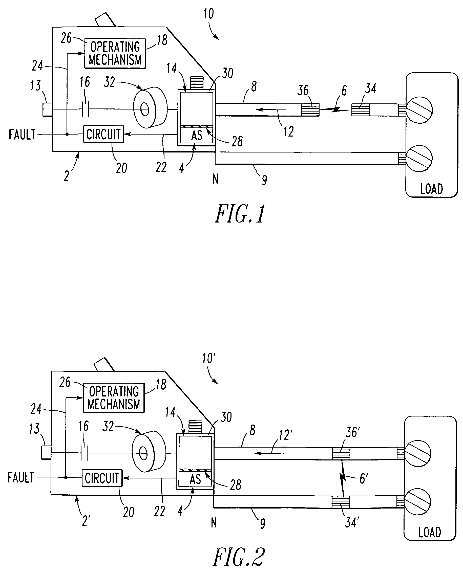 Electrical switching apparatus and method including fault detection employing acoustic signature