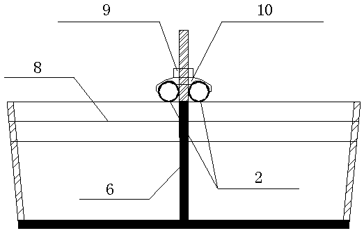 A method for anti-floating of the core mold of the cup mouth column foundation