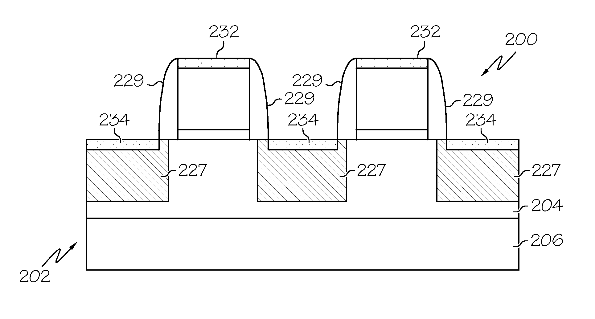 Semiconductor transistor device with improved isolation arrangement, and related fabrication methods