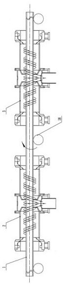 Controlled cooling method for through-type high-temperature steel pipe quenching