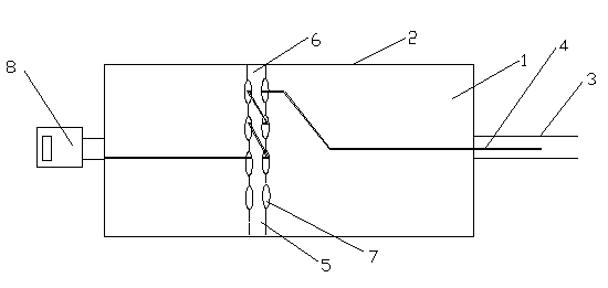 Data connection line fastening protection device