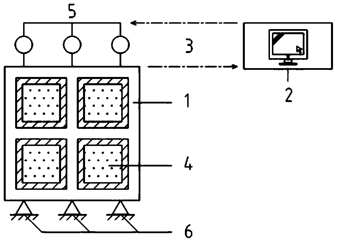 Hybrid simulation test method for researching structural wind excitation response