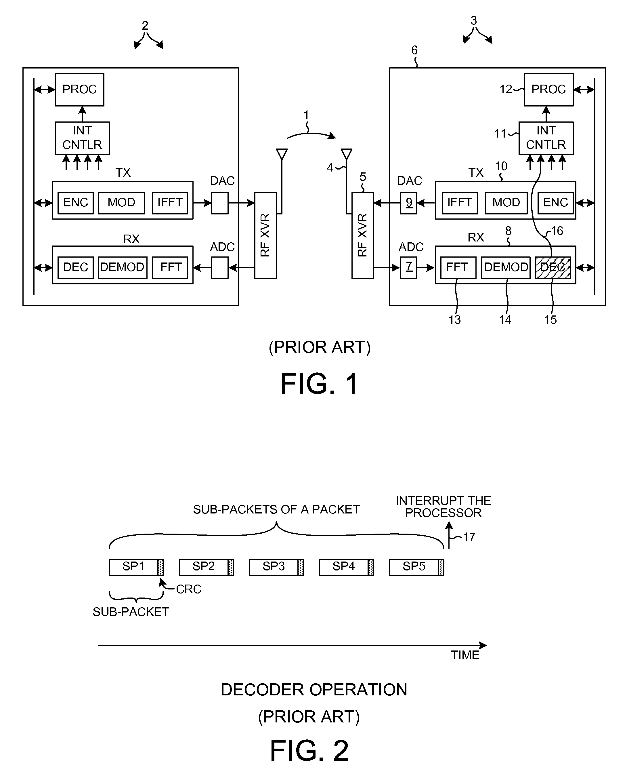 Efficient parallel sub-packet decoding using multiple decoders