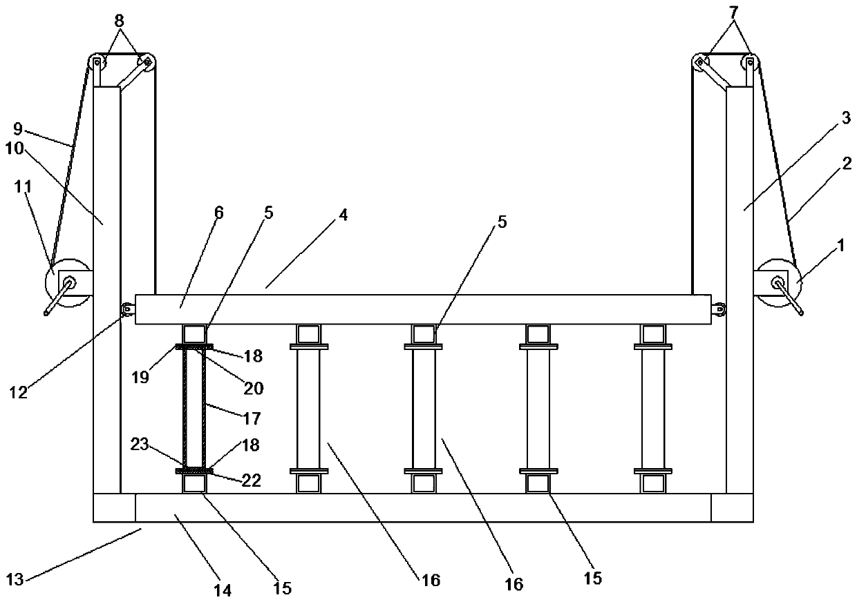 Loading hole unit welding tool for reaction wall and reaction pedestal