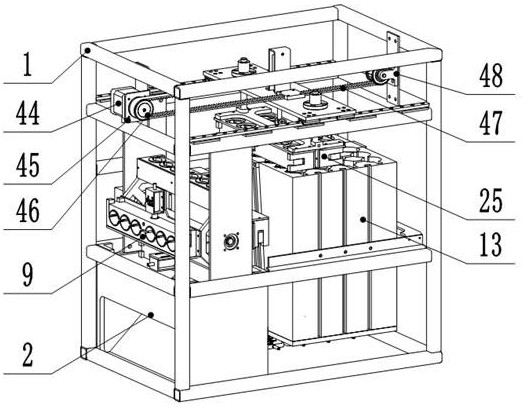 Batch processing device based on penicillin bottle medicine mixing and shaking-up technology