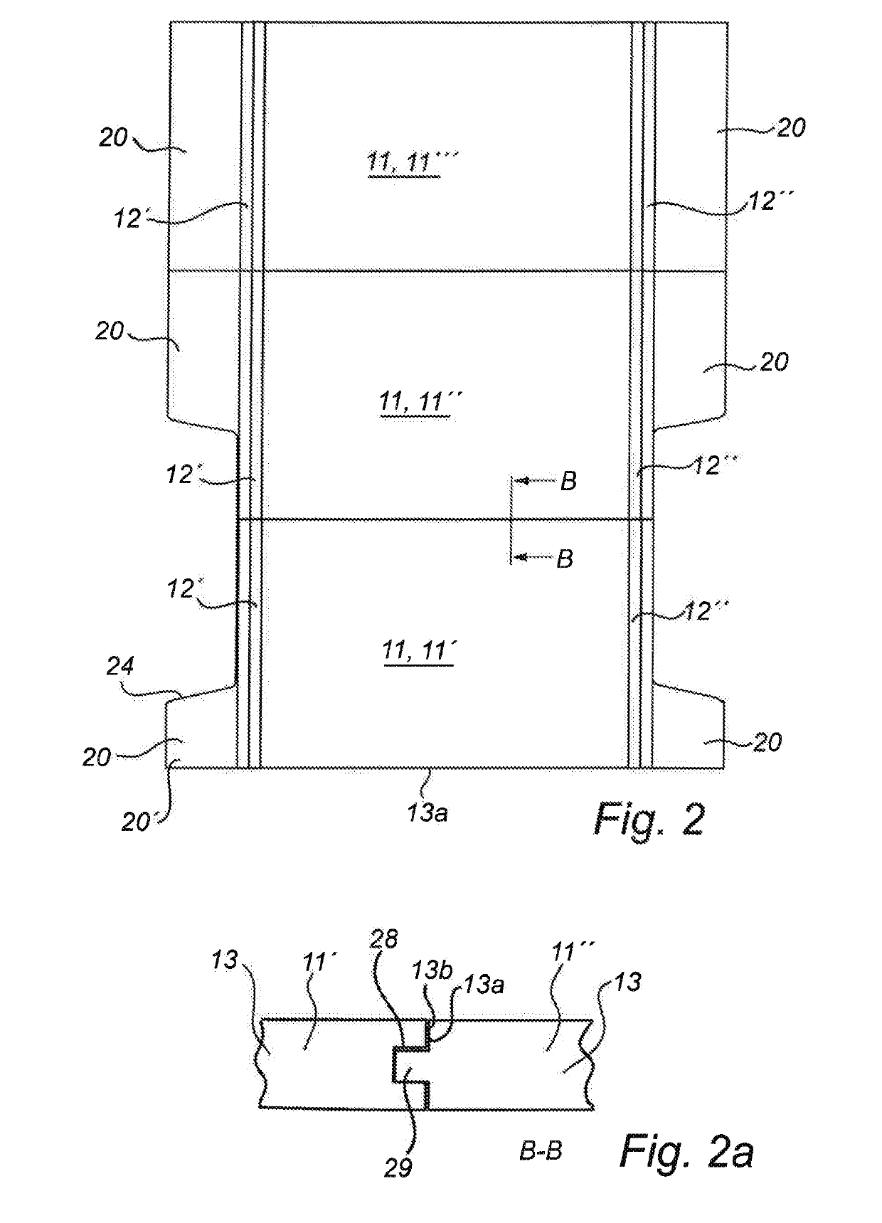 Floor system, a vehicle, such as a service vehicle, comprising such a floor system and a method of installing such a floor system