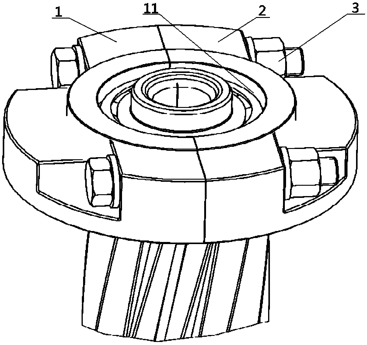 Conical bearing disassembly tool