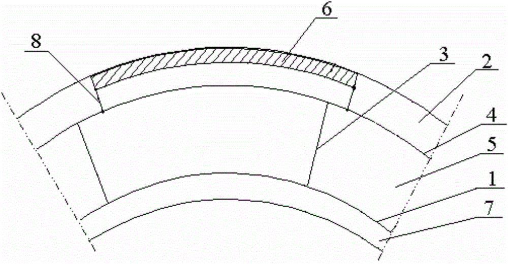 Large-diameter feeding and drainage pipe provided with sacrificial anode and manufacturing method of large-diameter feeding and drainage pipe