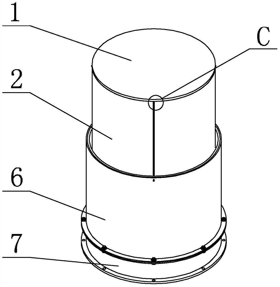 A space-based retractable telescopic binary optical camera mechanism