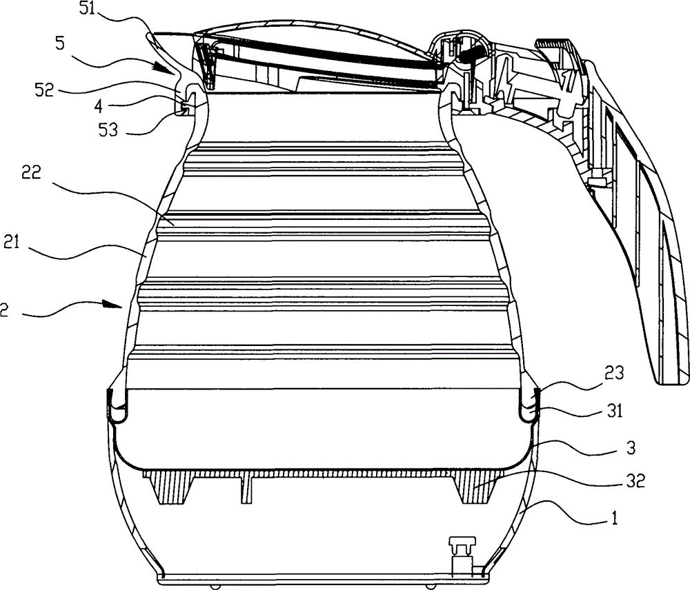 Electric kettle with elastic kettle body