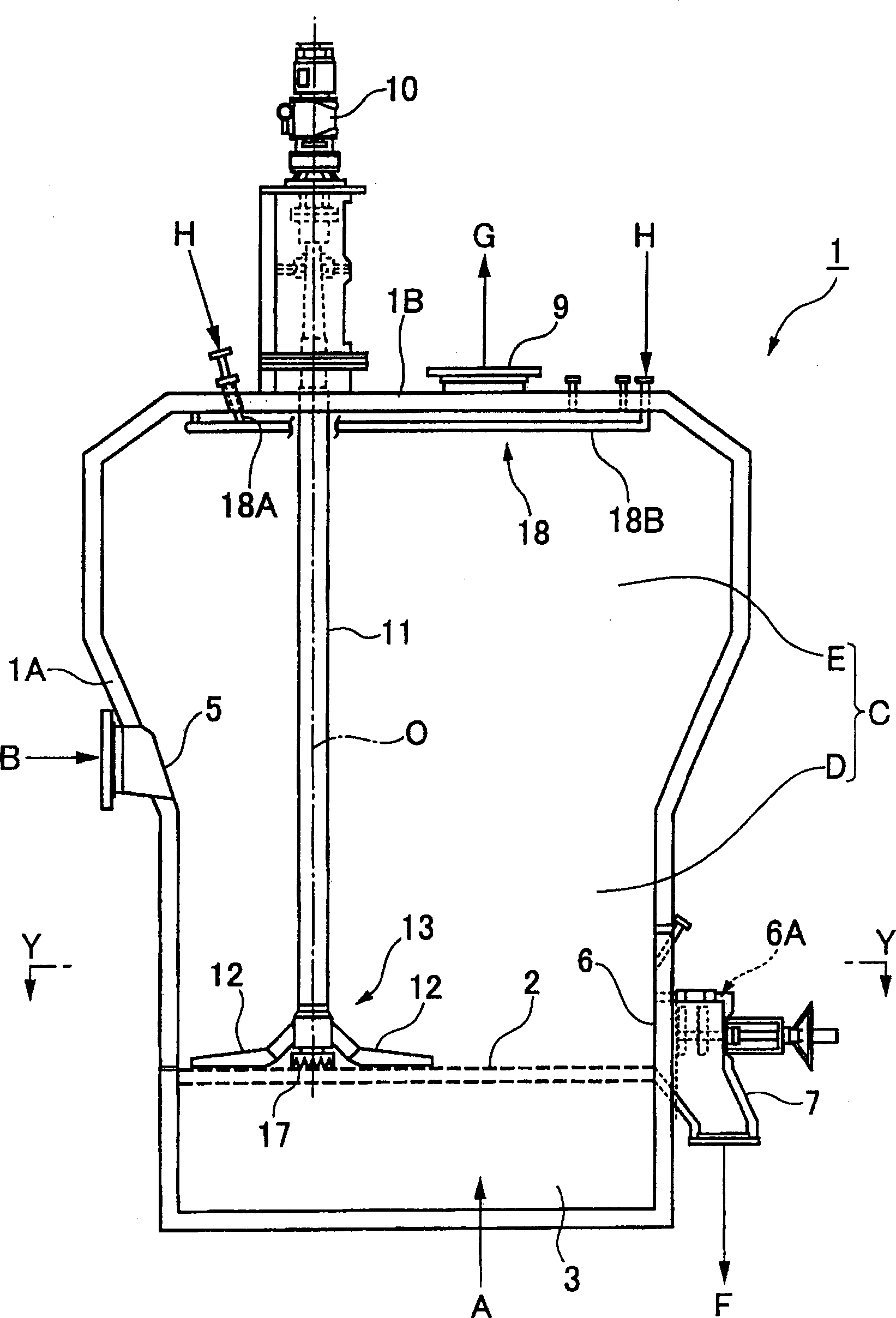 Fluidized bed type dryer and drying method