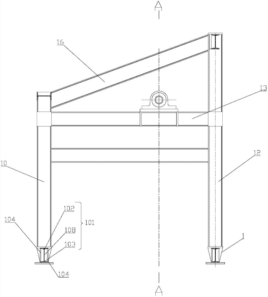 Movable cutting rack used for single-flow cutting equipment