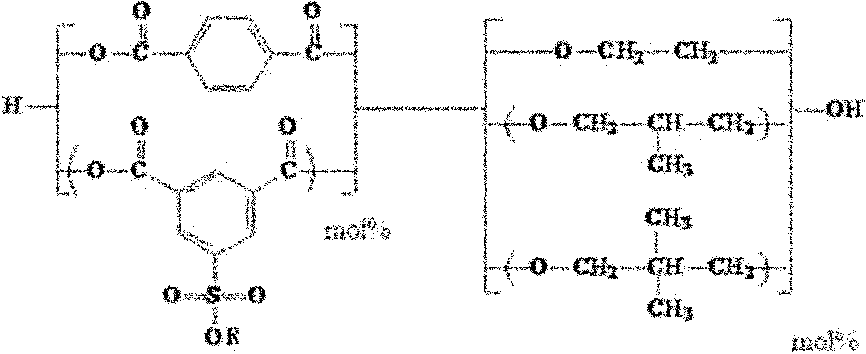 Polyester chip modified by blend with side chain aliphatic diol and preparation method thereof