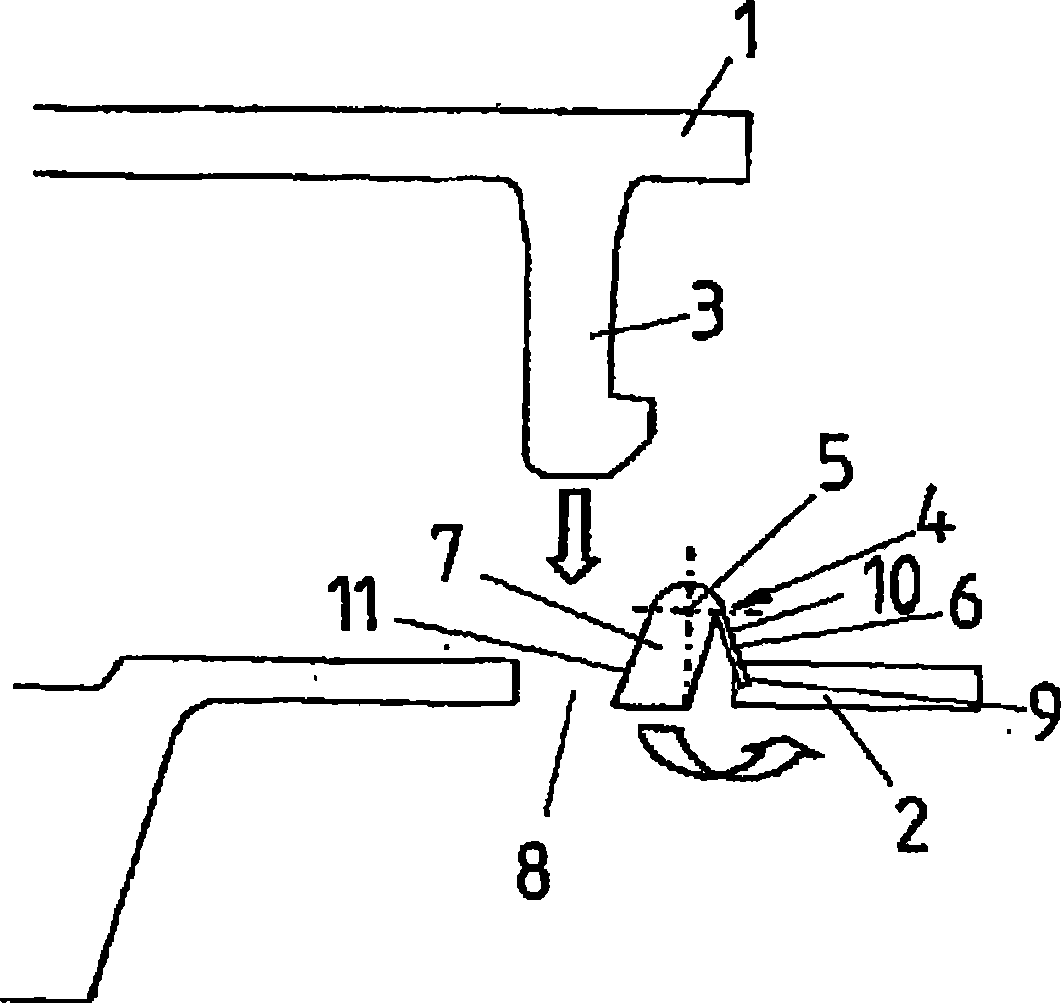 Device for snap-fastening an airbag unit in a subassembly of a motor vehicle, especially in a steering wheel