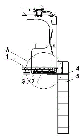 Straddle type monorail vehicle evacuation device