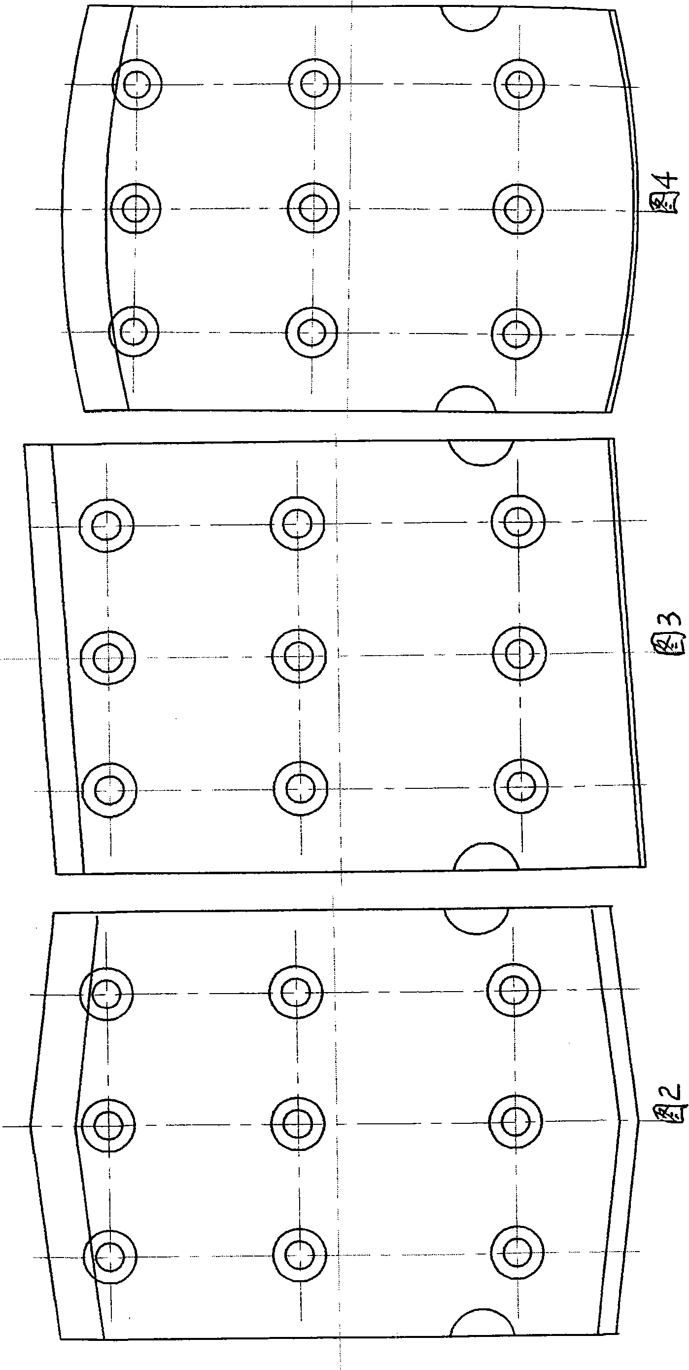 Single-anchor pin cam drum type brake