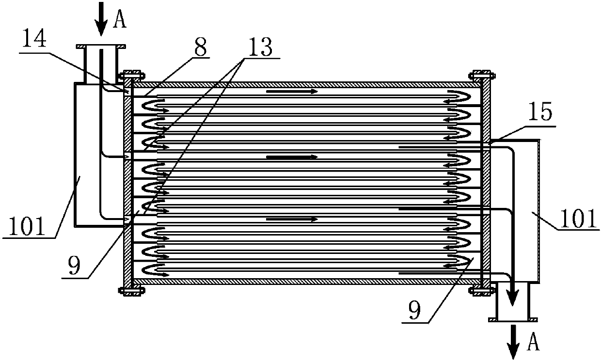 Multi-path heat exchanger for blast furnace slag flushing water