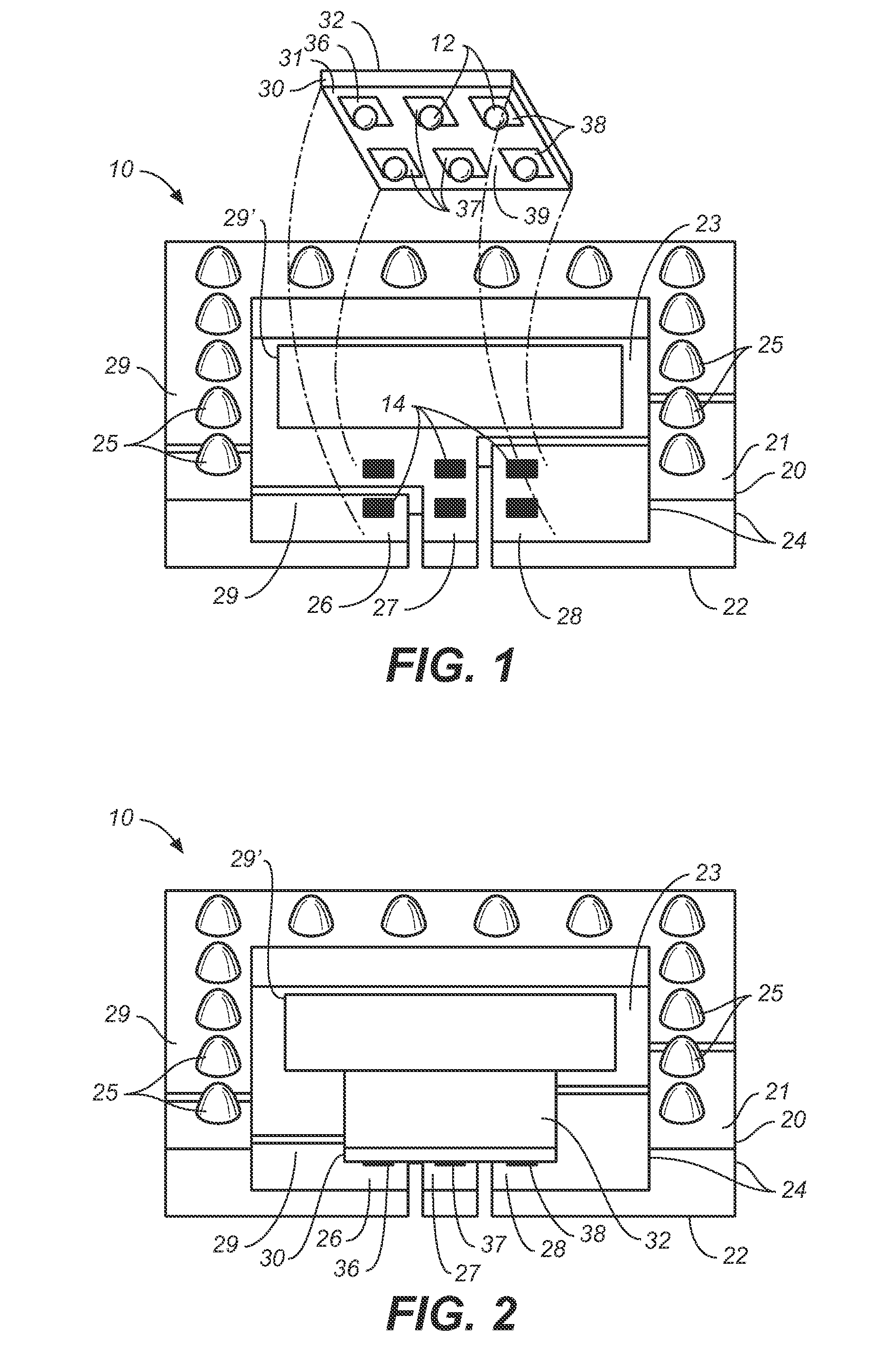 Semiconductor Die Packages Having Overlapping Dice, System Using the Same, and Methods of Making the Same