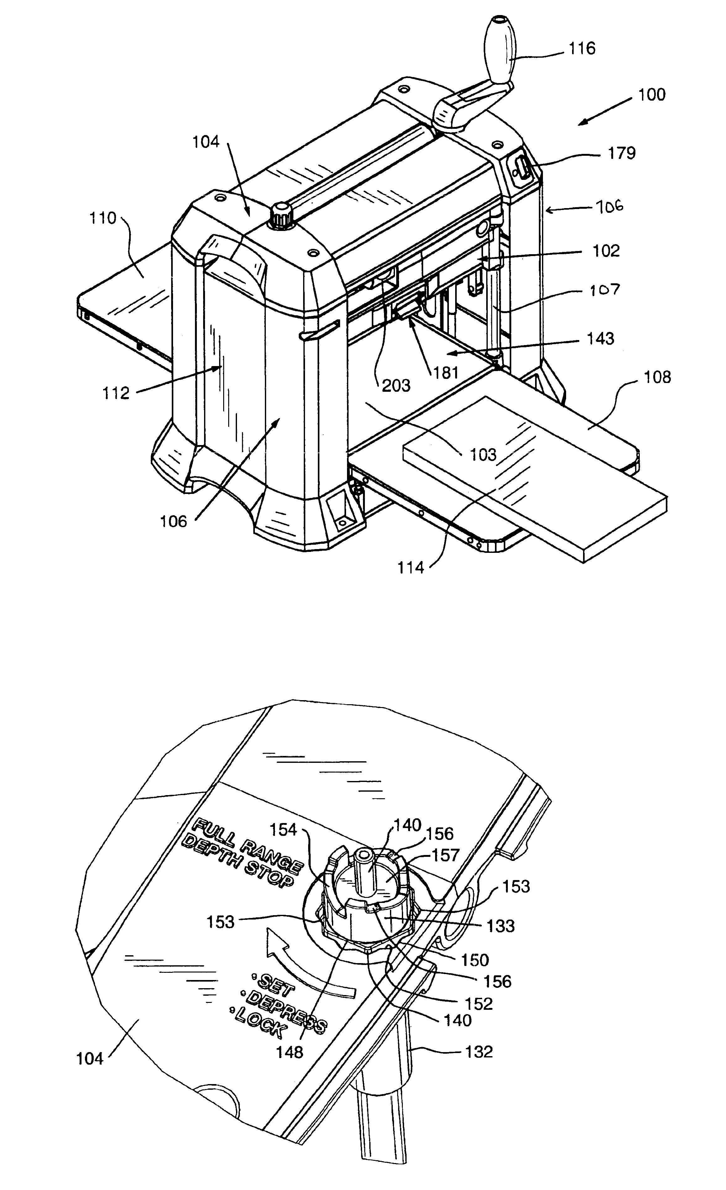 Planer apparatus