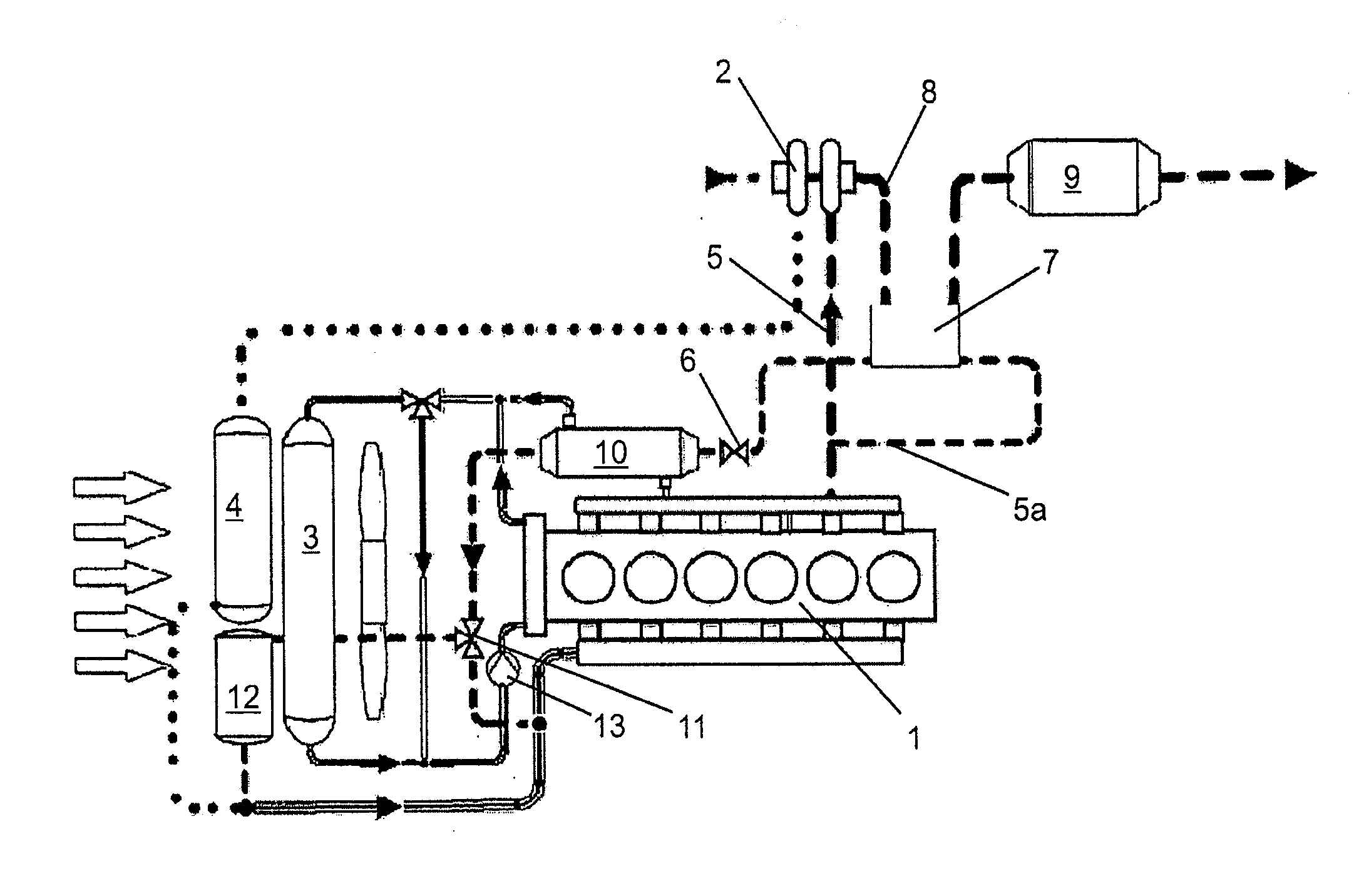 Device and method for recirculating exhaust gas in an internal combustion engine