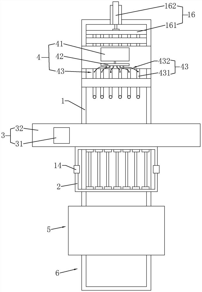 An automatic paint spraying device for steel pipes