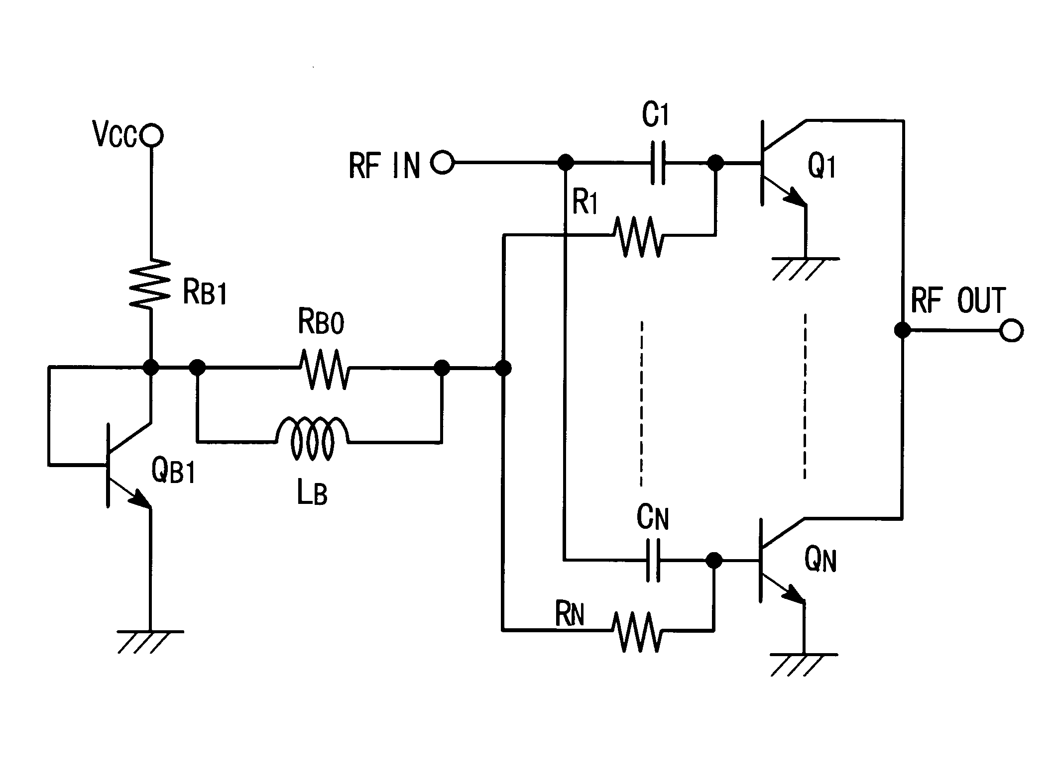 Radio frequency power amplifier and communication system